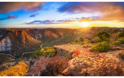 Vue magnifique d'un paysage Australien